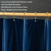HYAWGE Navy Blue Shower Curtains for Bathroom, Navy Blue Velevt