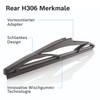 BOSCH H306 Rear Wiper Blade; 12" - Single