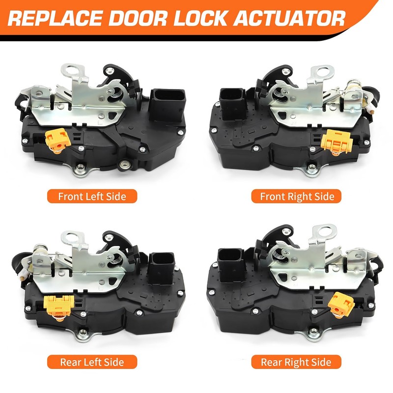 Aspaton 4Pcs Front & Rear Door Lock Actuators Compatible with
