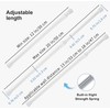 6Pcs Tension Rod, Goowin 30-50cm Tension Rods for curtains, No