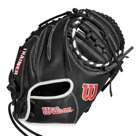 Wilson WBW103189/WBW10099630 TRAINER Training Catcher Hard Baseball Grab Black
