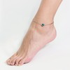 Philip Jones Blue Crystal Anklet Created with Zircondia® Crystals