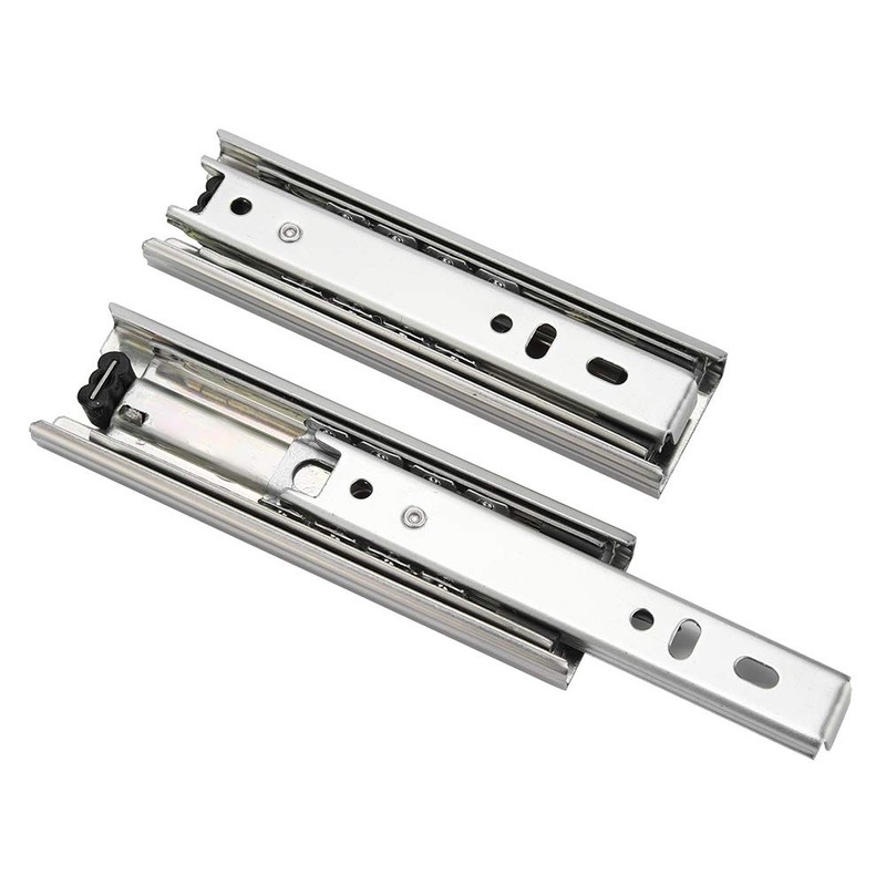 2pcs 5in Mini Short Drawer Slides Furniture Guide Rail Full