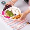 Kids Food Plate Divided Cute Lightweight Easy to Clean Cartoon