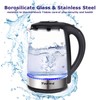 TOPWIT Electric Kettle Glass Hot Water Kettle, 2.0L Water Warmer,