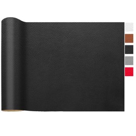 LOMUG Faux Leather, Sold by the Metre, 100 x 140 cm, Waterproof Leather Fabric, Grained Faux Leather, Textured Leather Fabric, Leather Cracks Repair, Cover Fabric, Furniture Fabric, Leather Patch for