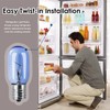PWEOW Refrigerator Light Bulb 297048600 241552802, 40W, T8, for Frigidaire,