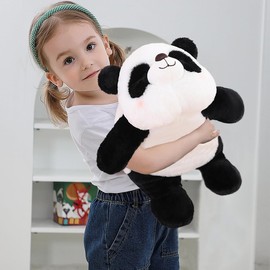 Cute Panda Plush Toy, Stuffed Panda Bear Animal Plush Pillow Soft Panda Plushies Gifts for Boys Girls Birthday Christmas,45cm