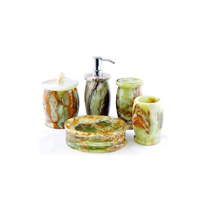 Nature Home Decor 704MG Multi Green Onyx Lotion Dispenser