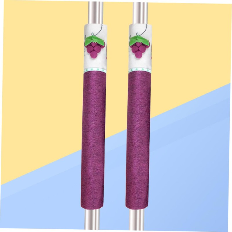 SHOWERORO Refrigerator Handle Covers 2 Pack Floral Pattern Cotton Material
