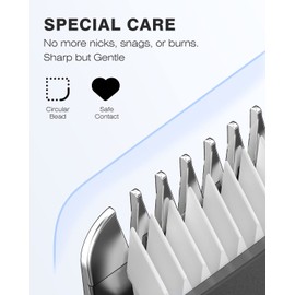 MANSPOT Electric Groin Hair Trimmer Hair Finishing Trimmers, Men's Shaving & Grooming Sets Kit with 4 Guards and Replaceable Ceramic Blade Heads,Waterproof Wet/Dry Trimmer,90 Minutes Shaving Tools