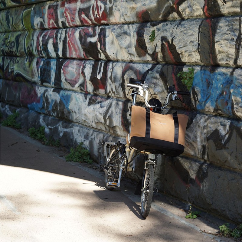 Vincita TO-TE Front Bag for Brompton Bike (BROWN)