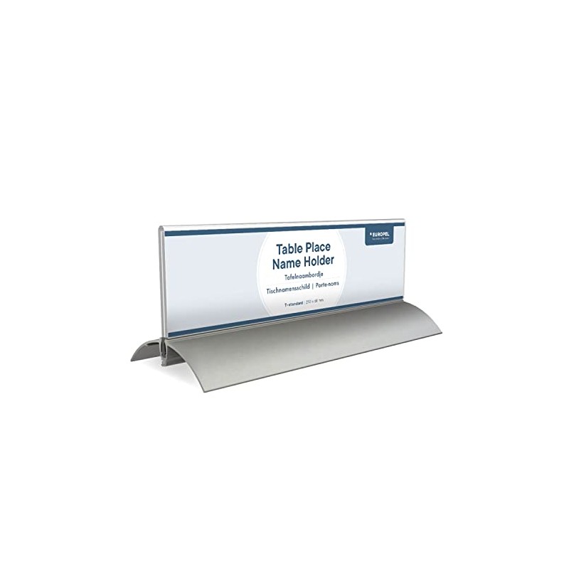 OPUS 2-Table Place Name Holder, 61 x 210mm, Crystal Clear