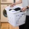 Leendines 4 Packs 70 L Large Plastic Laundry Basket, Laundry
