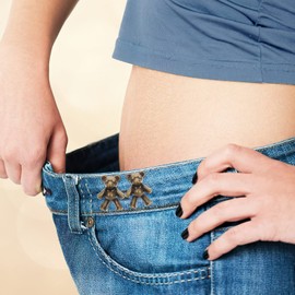MILISTEN 8 Pares Oso Apretar Cintura Botón Pin Cintura Ajustable Hebilla Extensor Pantalón Cintura Tensor Desmontable Jean Botón Pin Para Mujer Falda Pantalón Jeans