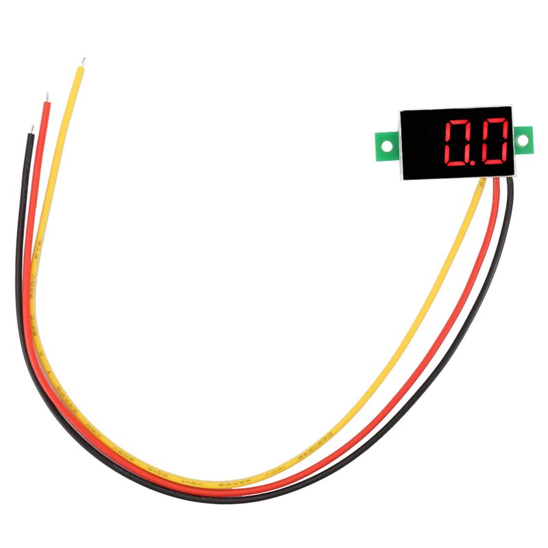 5Pcs DC 4-30V Mini Digital Voltmeter Three‑Wire LED Voltmeter Display