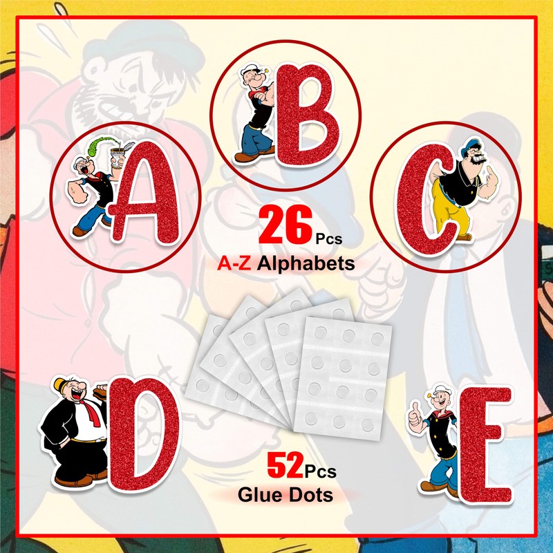 Seyal® Popye Alphabet Wall Sticker