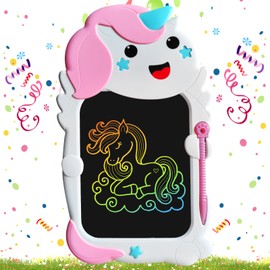 LCD Writing Tablet for Kids Toddlers Unicorn Drawing Board for Kids Reusable Doodle Pad Educational Learning Board Toys for Girls Boys Doodle Board Unicorns Birthday Party Gift