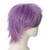 Modernfairy Light Purple Wig Short Anime Cosplay Wigs with Bangs