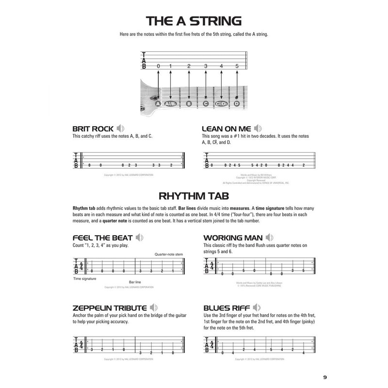 Hal Leonard Guitar Tab Method: All-in-One Edition! Includes Downloadable Audio,