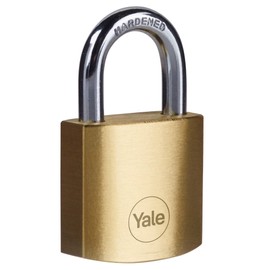 Yale Y110B/30/115/1/B Brass Padlock, 30 mm, 1 Box, 30mm
