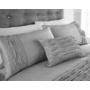 Rapport Home Luxury Silver Grey Single Duvet Diamante Detail Bed