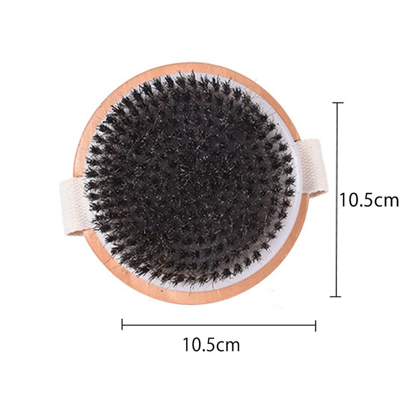 Maltose Horsehair Body Brush, Natural Material, Oval Shaped, No Handle,