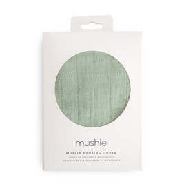 mushie Nursing Cover (Roman Green) | 100% Breathable Organic Cotton | Breastfeeding Privacy