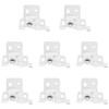 8 PCS White Roman Blind Brackets for 25mm Top Rail