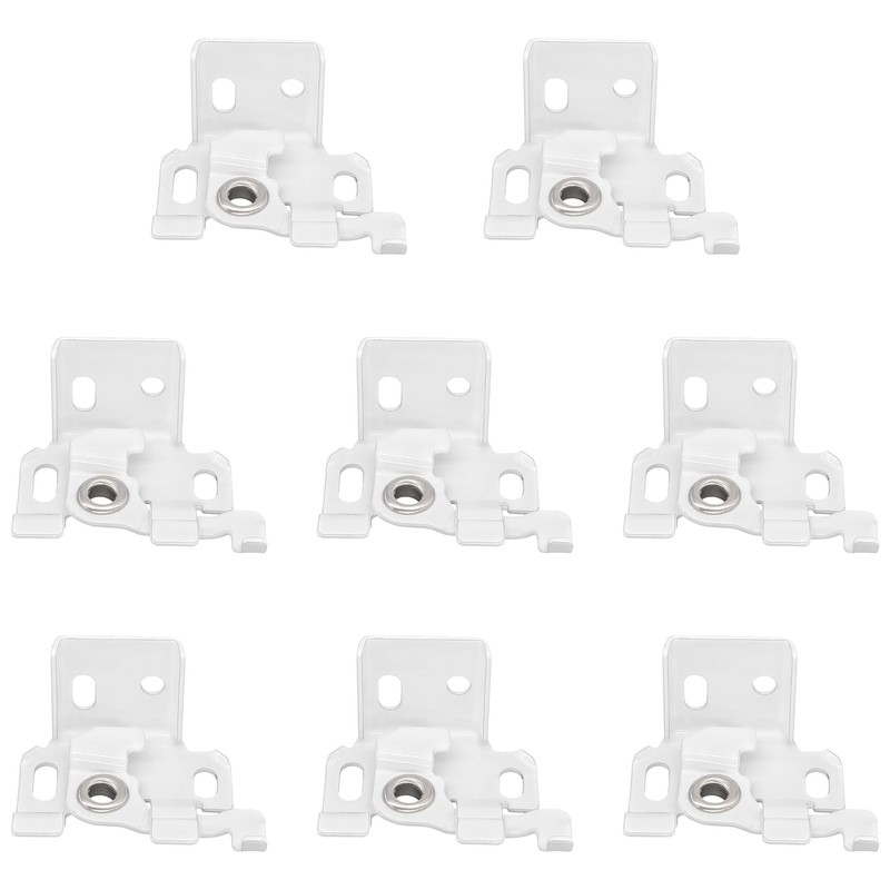 8 PCS White Roman Blind Brackets for 25mm Top Rail