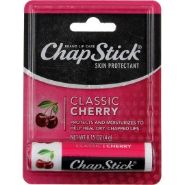 0.15 Oz Cherry Flavor Skin Protectant Flavored Lip Balm Tube (Pack of 6)