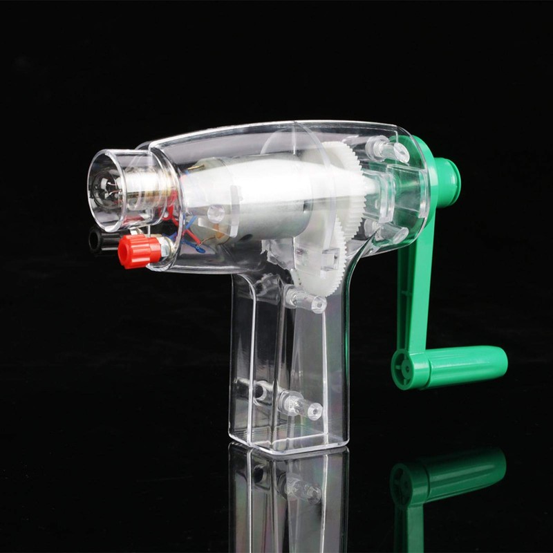 753 Hand Crank Generator,6.3V, 0.3A Hand Crank Driven Electricity Generator