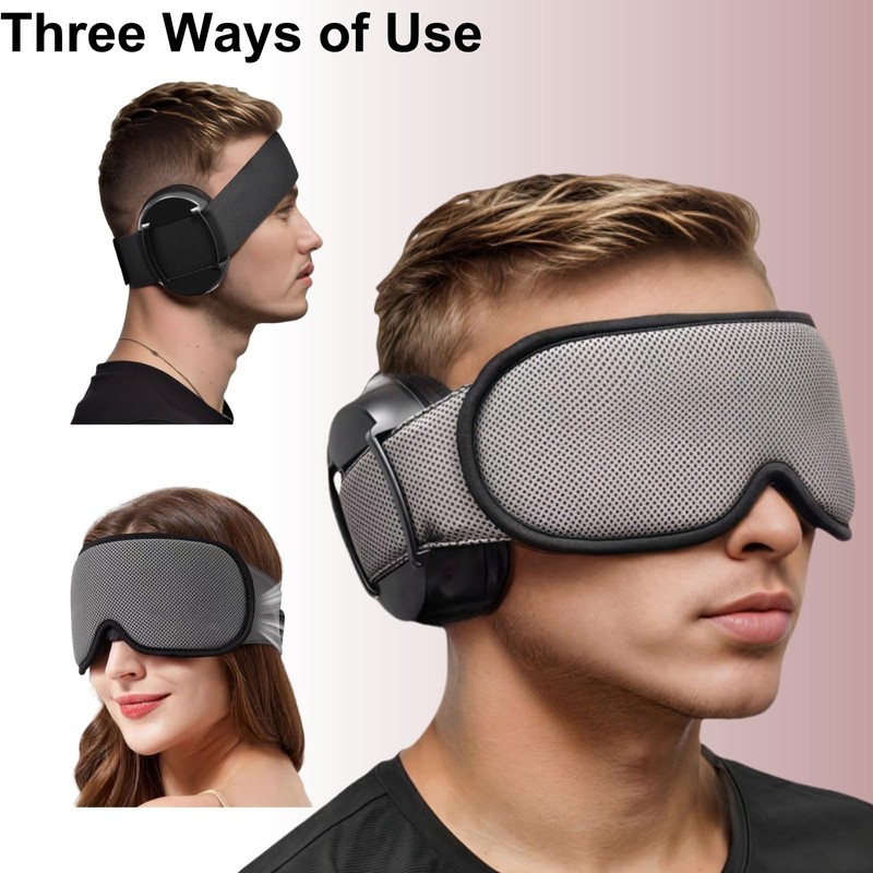 ZOZZGO Noise Reduction Ear Muffs Eye Mask for Sleeping Set,