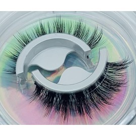 Palimainy Self-Adhesive False Eyelashes, reusable self adhesive eyelashes, Cat Eye False Eyelashes,no glue eyelashes self-adhesive, 14mm Length, Wild Charm" (Pack of 2 Pairs)