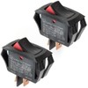 Carling Technologies Curvette Rocker Switch RA901-VB-B-9-V | SPST ON-Off |