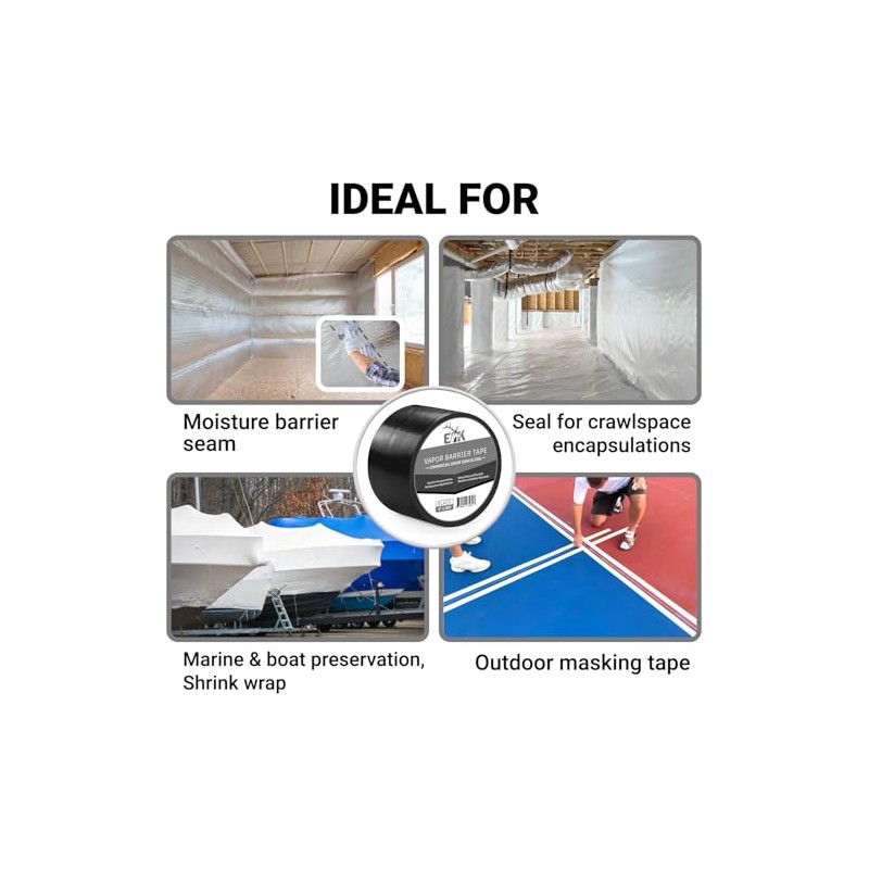 ELK Vapor Barrier Tape - 4” x 180ft - PE