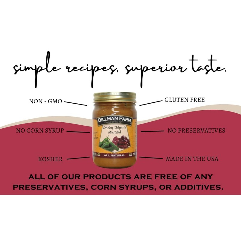 Dillman Farm All Natural Gourmet Mustard Variety Pack (6 pack)