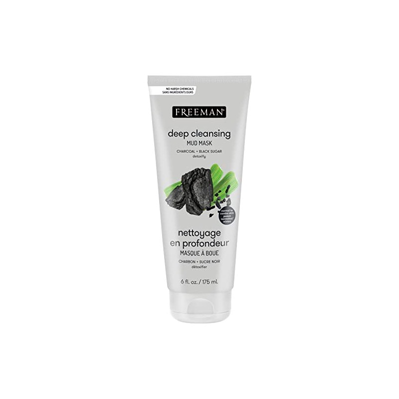 Freeman Charcoal & Black Sugar Mud Mask,6 ounce