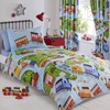Kids Club Trains Bed Duvet Cover and Pillowcase Set, Polyester-Cotton,