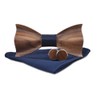 Pre-Tied Wood Bow Ties Set for Men Big Boys with