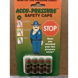ACCU-PRESSURE QTY 4 NEW Accu-Pressure Safety Tire Caps, 38 psi