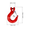 QWORK 5/16" Clevis Slip Hook with Latch, 2 Pack, 2470