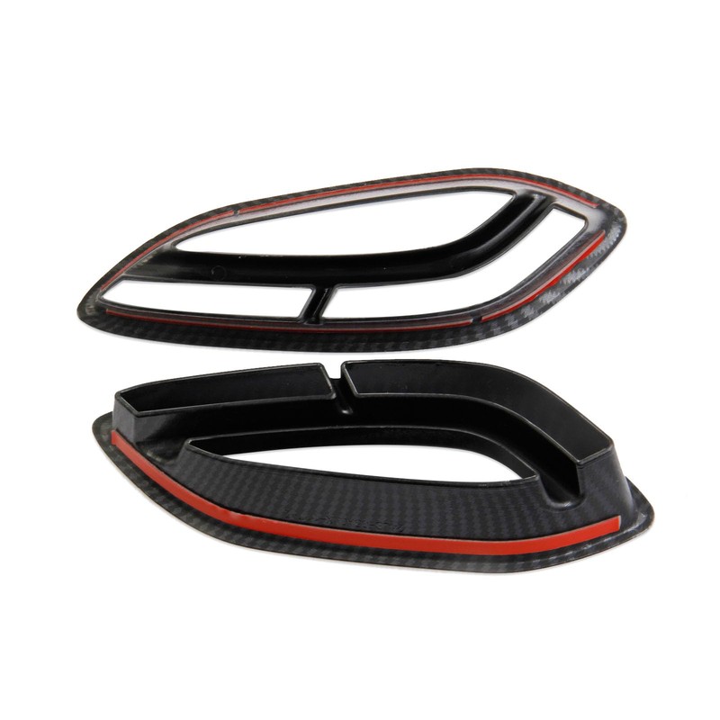 crosselec Carbon Fiber Front Bumper Air Vent Cover Trim Accessories