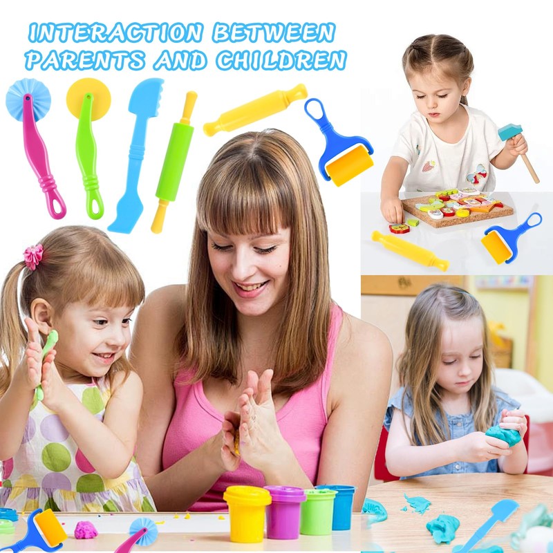 Bubuny Kneading Tool, Pack of 6 Modelling Tools, Plasticine Tools,