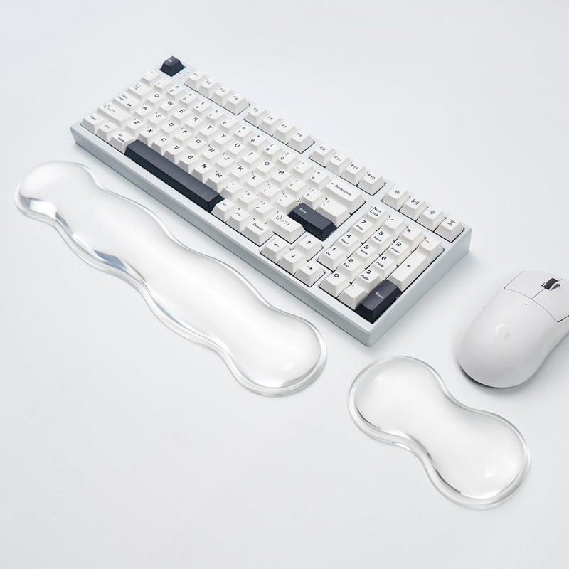 Ergonomic Silicone Gel Keyboard and Mouse Wrist Rest Set –