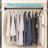 Closet Clothes Hanging Rod, 21-32 inch Adjustable Size, Screw Fixing