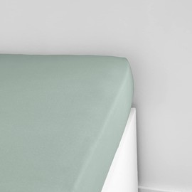 Essential Celadon Jersey Fitted Sheet 90 x 190 cm Single