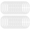 Alaoo 24 Pack Curtain Hooks, Plastic C-Shaped Shower Curtain Hooks,