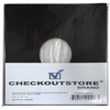 50 CheckOutStore Black Paper Record Polylined with Hole for 12"