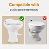 KPALAG RV Toilet Flush Ball Seal and Base Seal Kit